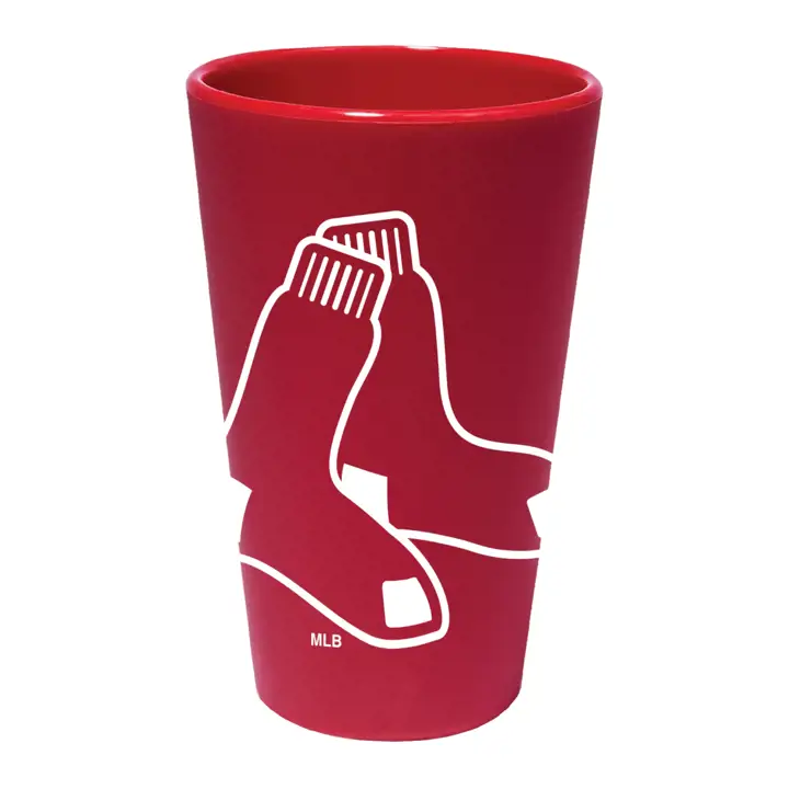Gobelet de pinte en silicone aux couleurs de l'équipe des Boston Red Sox