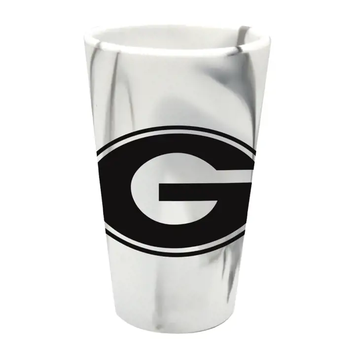 Verre à pinte en silicone fantaisie des Georgia Bulldogs