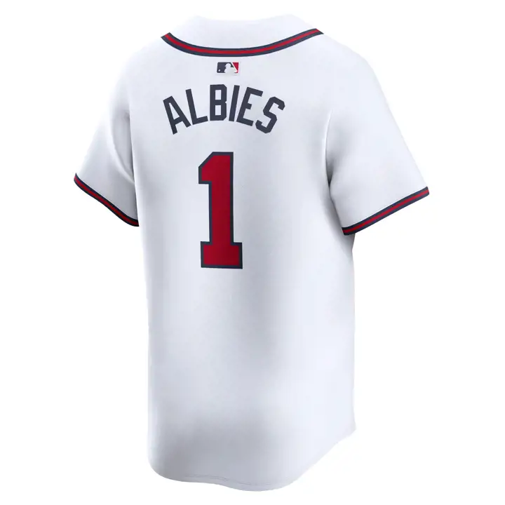 Maillot de joueur Nike Atlanta Braves MLB édition limitée Ozzie Albies W