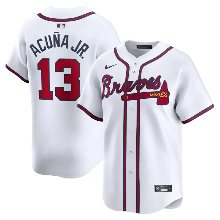 Maillot de joueur Ronald Acuna W Nike MLB Atlanta Braves édition limitée