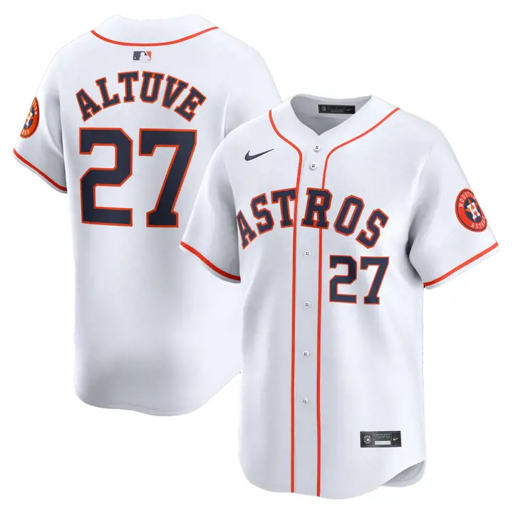 Maillot de joueur Houston Astros MLB Nike Limited Jose Altuve WH