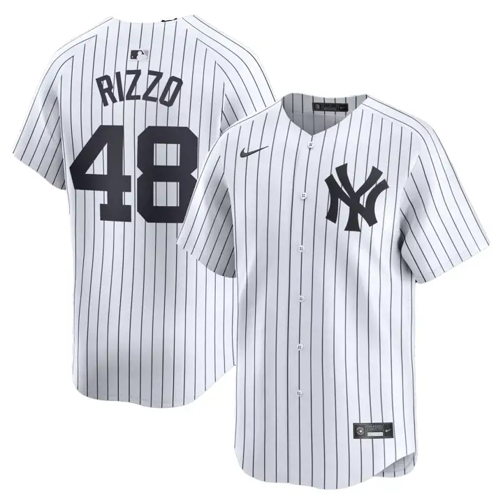 Maillot MLB Nike édition limitée des Yankees de New York avec nom de joueur – Anthony Rizzo