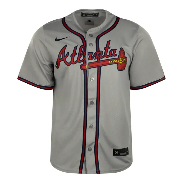 Maillot vierge Nike Limited des Braves d'Atlanta MLB - Extérieur GRY