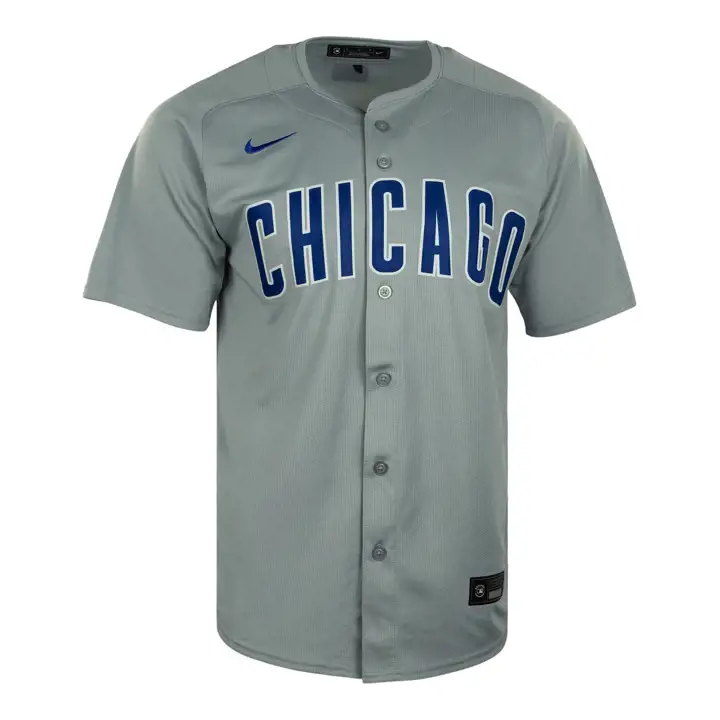 Maillot vierge Nike Limited MLB des Cubs de Chicago – Extérieur GRIS