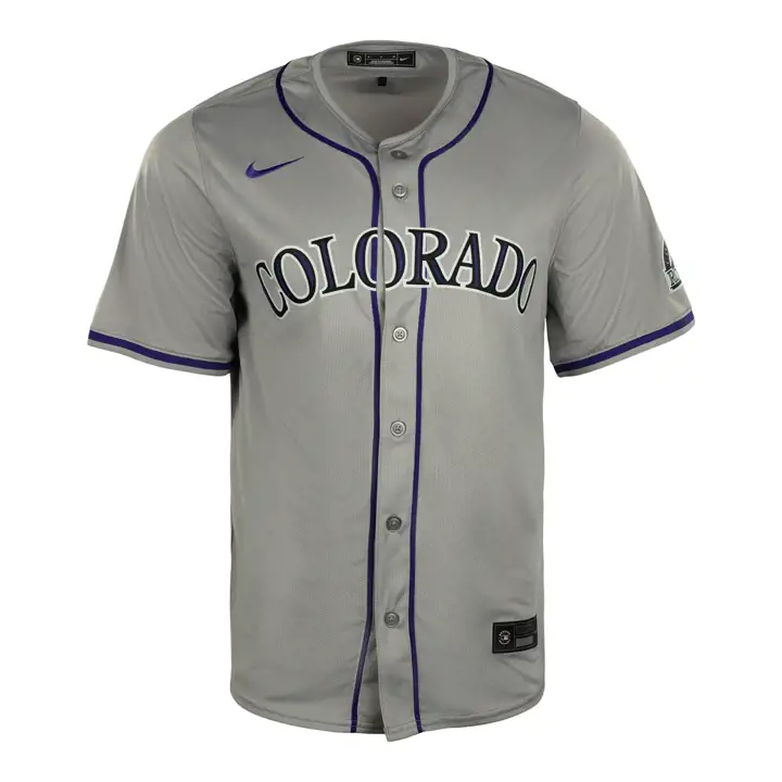 Maillot vierge Colorado Rockies MLB Nike Édition limitée Gris route
