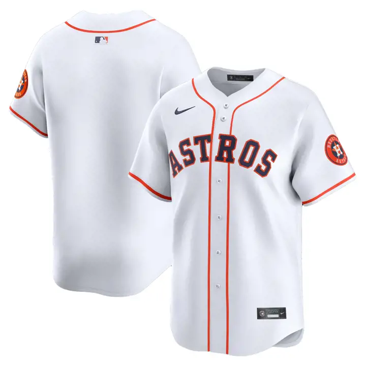 Maillot blanc vierge édition limitée Nike MLB des Houston Astros (domicile)