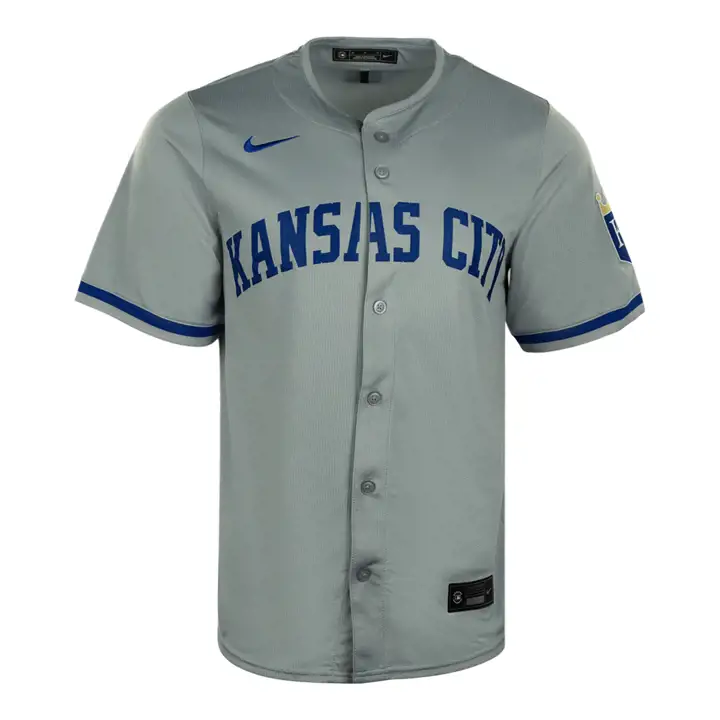 Maillot vierge Nike Limited MLB des Royals de Kansas City – Extérieur (Gris)