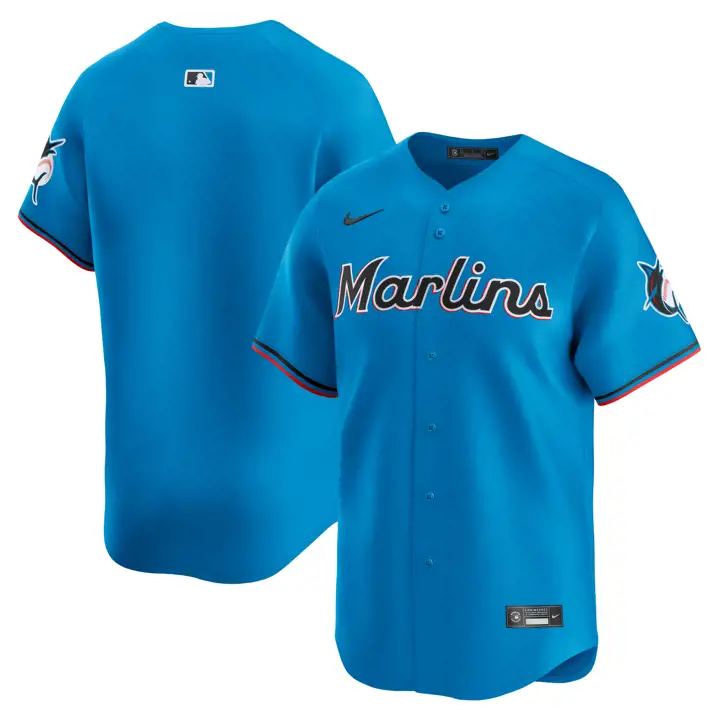 Maillot vierge limité Nike MLB Miami Marlins AQ