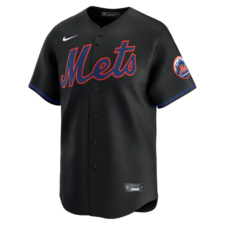 Maillot Nike Limited vierge MLB des Mets de New York - Noir