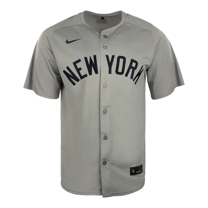 Maillot vierge Nike édition limitée MLB des Yankees de New York, couleur Gris Route
