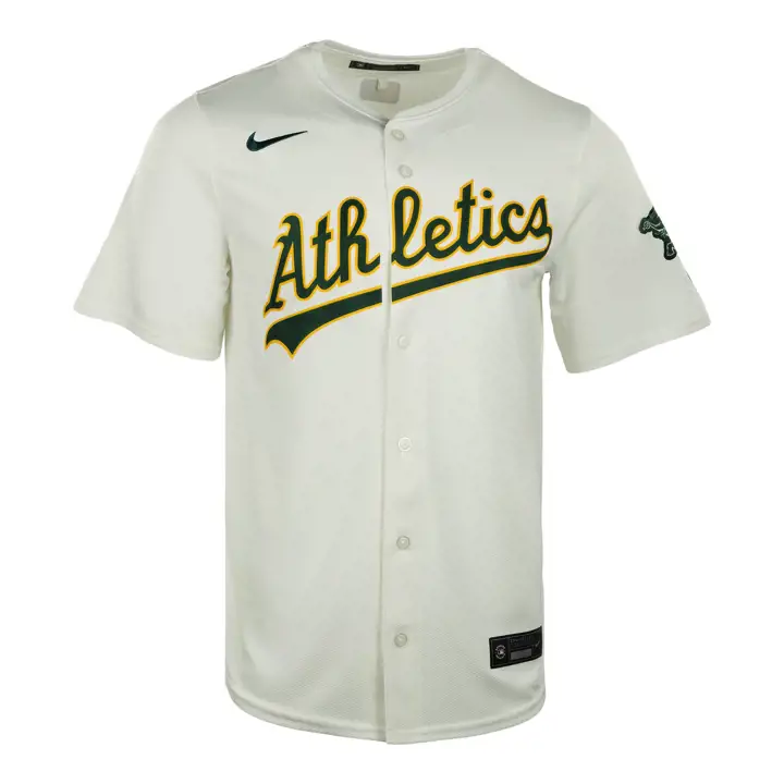 Maillot domicile blanc uni Nike édition limitée MLB des Athletics d'Oakland