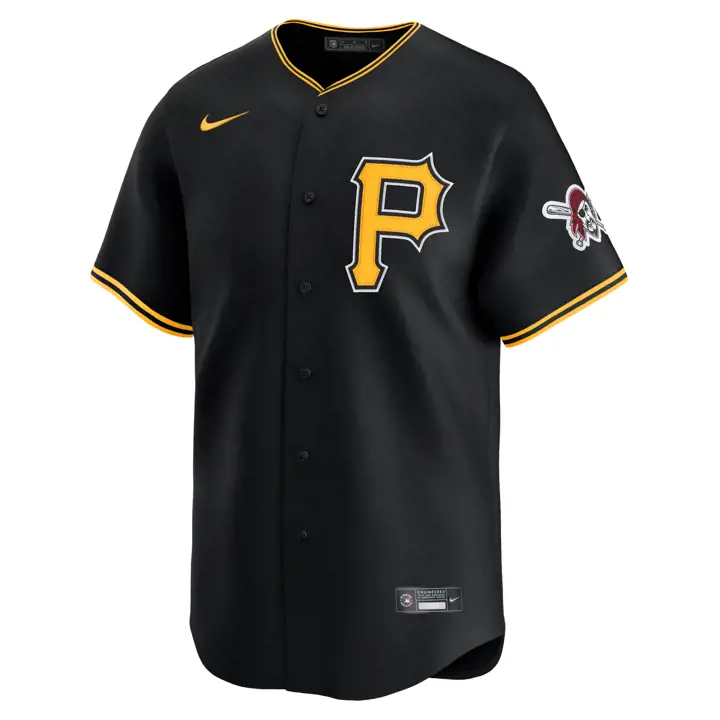 "Maillot vierge Nike Limited MLB des Pirates de Pittsburgh « P » NOIR"