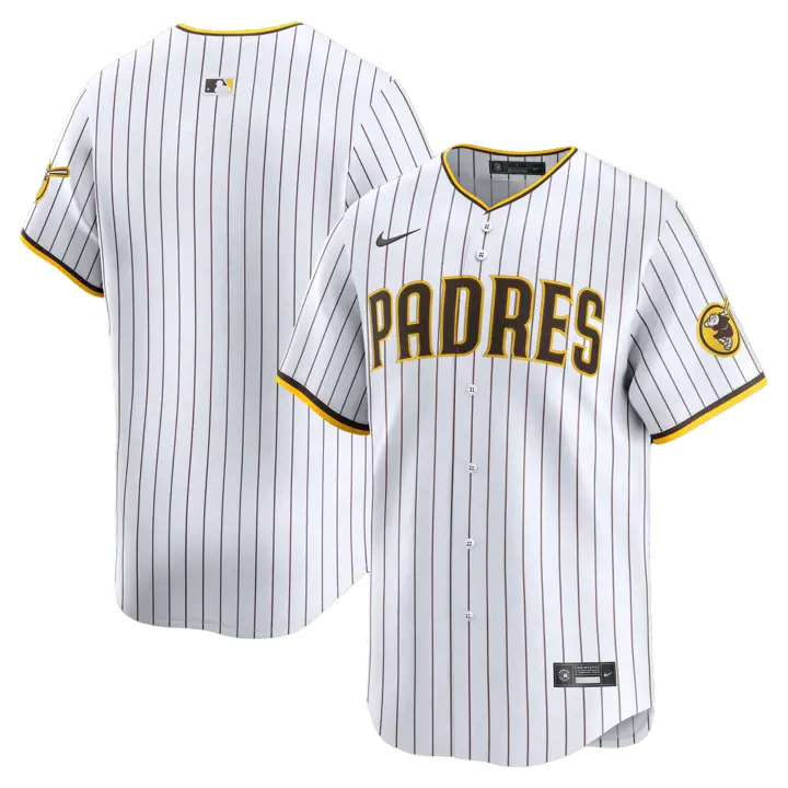 Maillot de baseball MLB Nike Limited San Diego Padres vierge domicile BLA/MAR