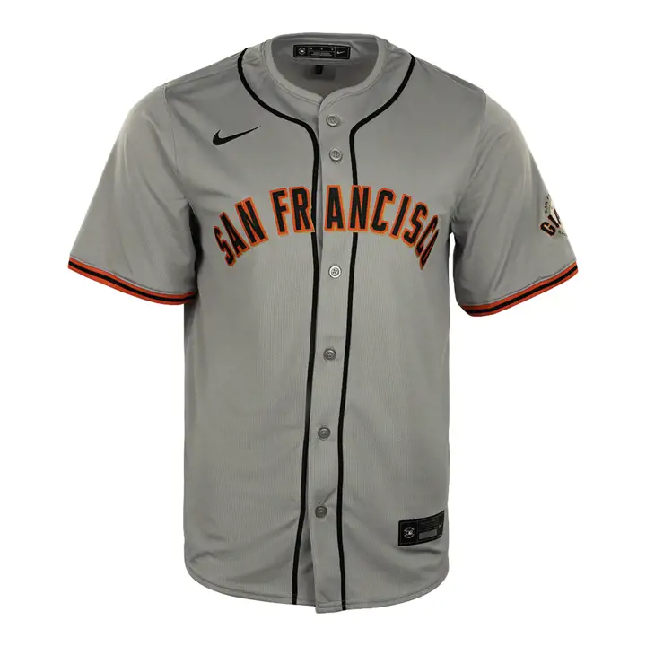 San Francisco Giants MLB Nike Maillot Authentique Vierge Extérieur GRIS