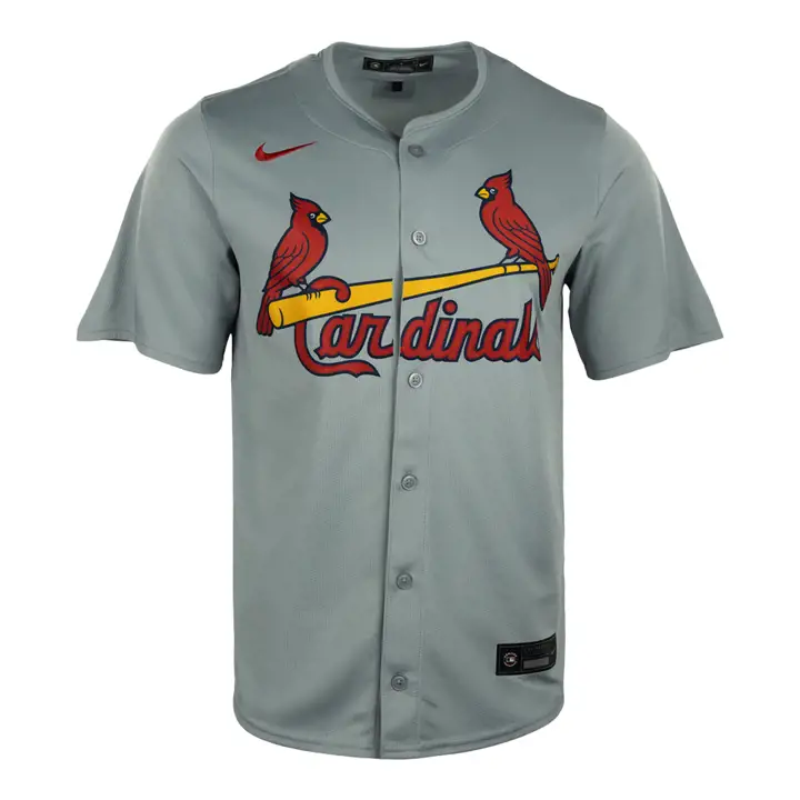 Maillot Vierge Limité MLB Nike St. Louis Cardinals Extérieur GRIS