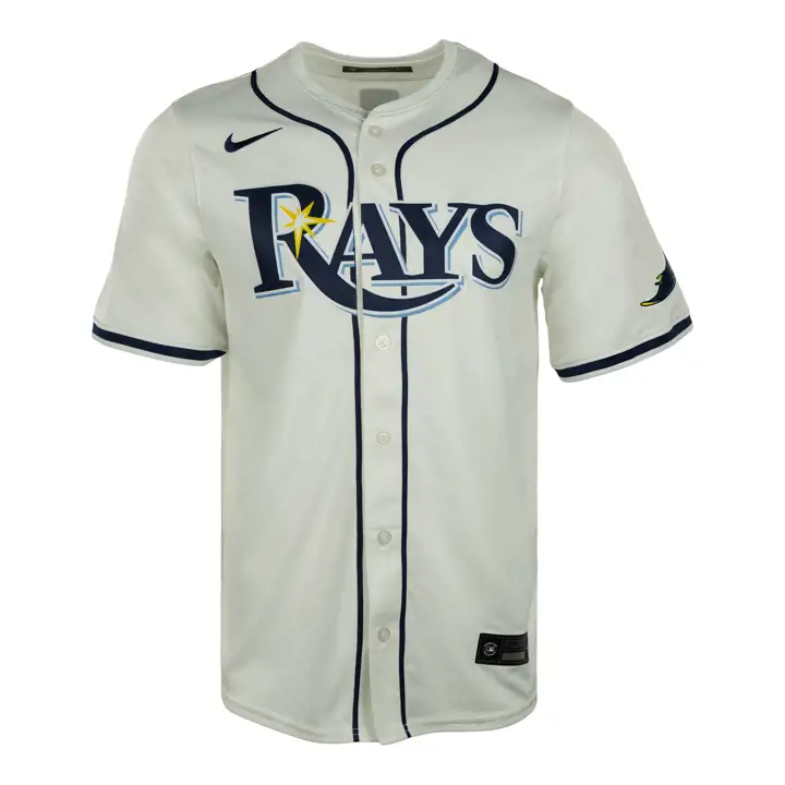 Maillot domicile blanc uni Nike Limited MLB des Rays de Tampa Bay