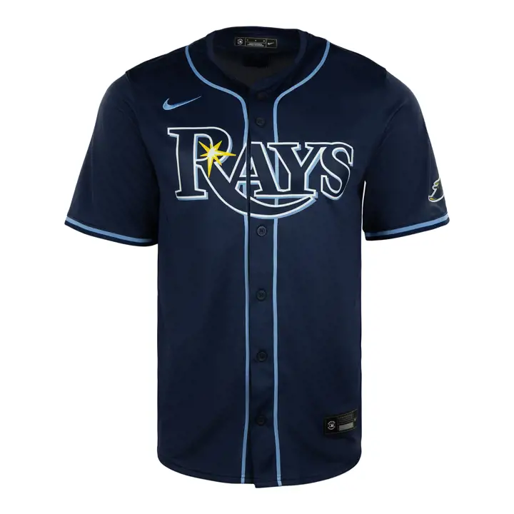 Maillot vierge Nike Limited MLB des Tampa Bay Rays pour l'extérieur – BLEU MARINE