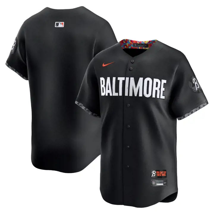 Maillot Baltimore Orioles MLB City Connect Édition Limitée Noir