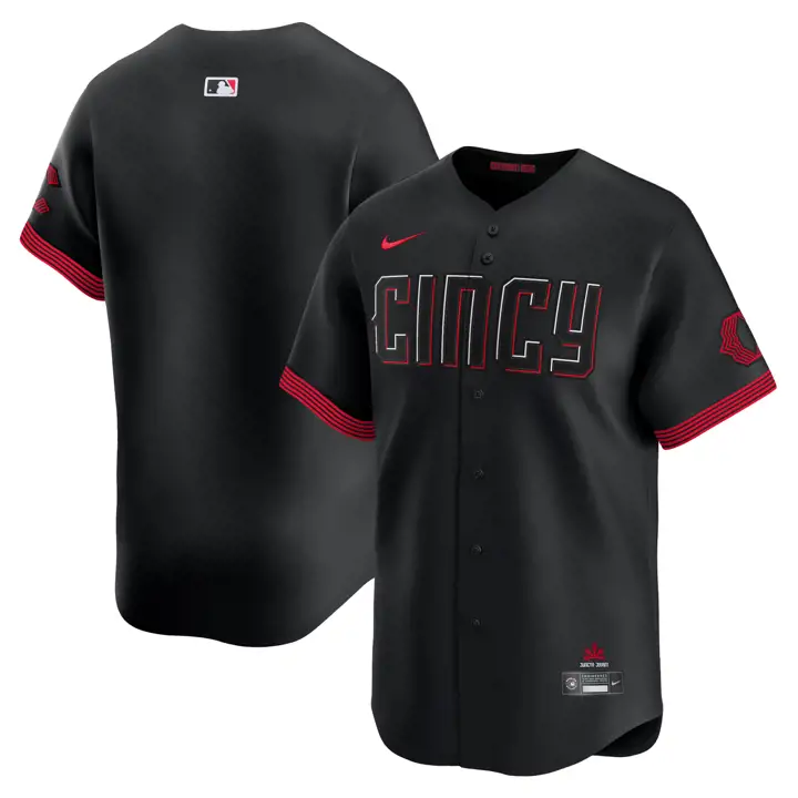 Maillot Cincinnati Reds MLB City Connect Édition Limitée Noir