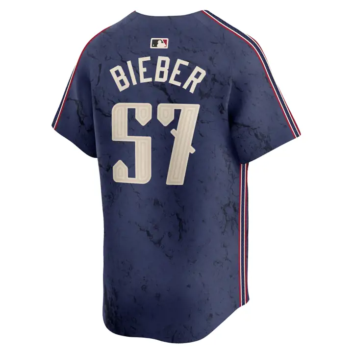 Maillot de joueur limité Guardians MLB City Connect Shane Bieber