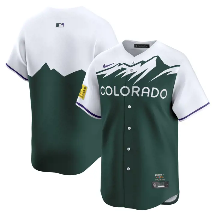 Maillot Édition Limitée Colorado Rockies MLB City Connect Vert