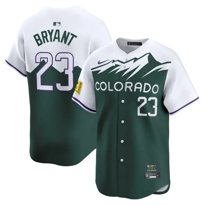 Maillot de joueur Kris Colorado Rockies MLB City Connect édition limitée