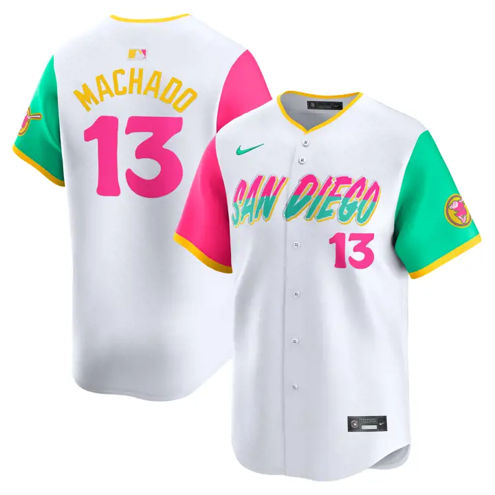 Maillot de joueur Padres MLB City Connect édition limitée Manny Machado