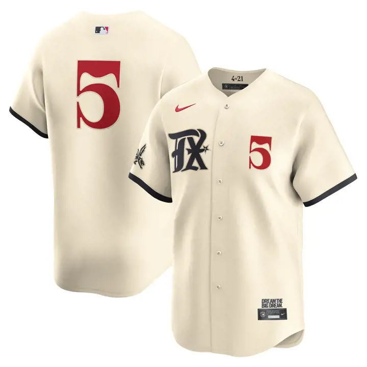Maillot de joueur édition limitée MLB City Connect des Texas Rangers Corey S