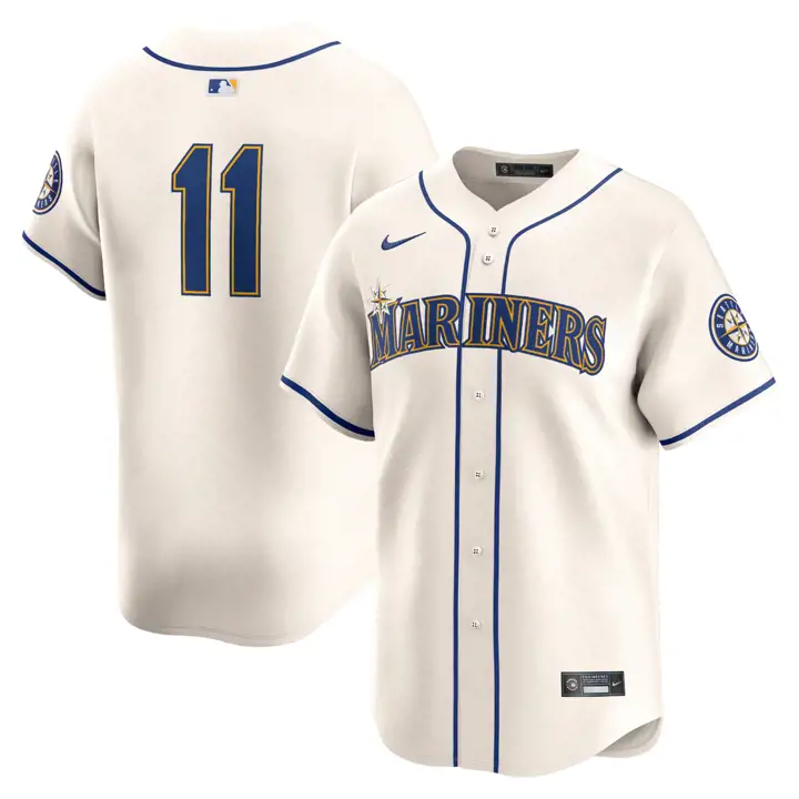 Maillot Nike Coop Limited des joueurs des Mariners de Seattle MLB Edgar M
