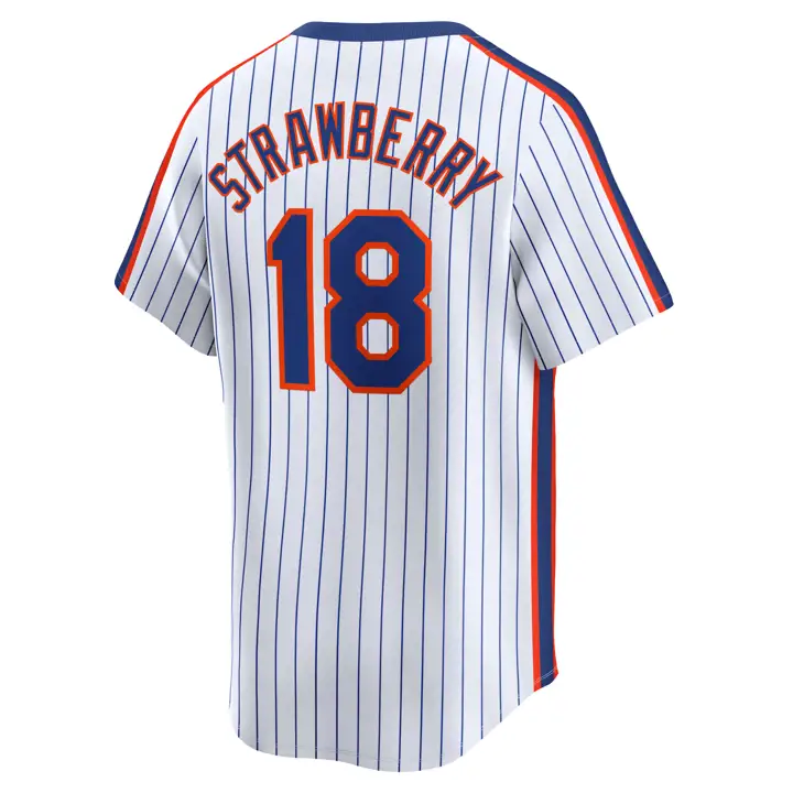 Maillot de joueur édition limitée Nike Coop MLB des Mets de New York Darryl Str