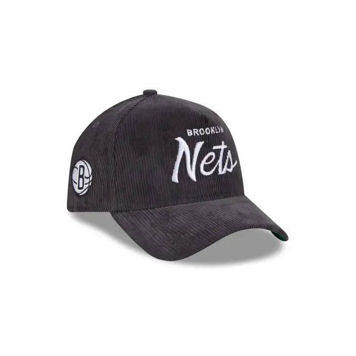 Casquette NBA BROOKLYN NETS CORD AFRAME 940 noire