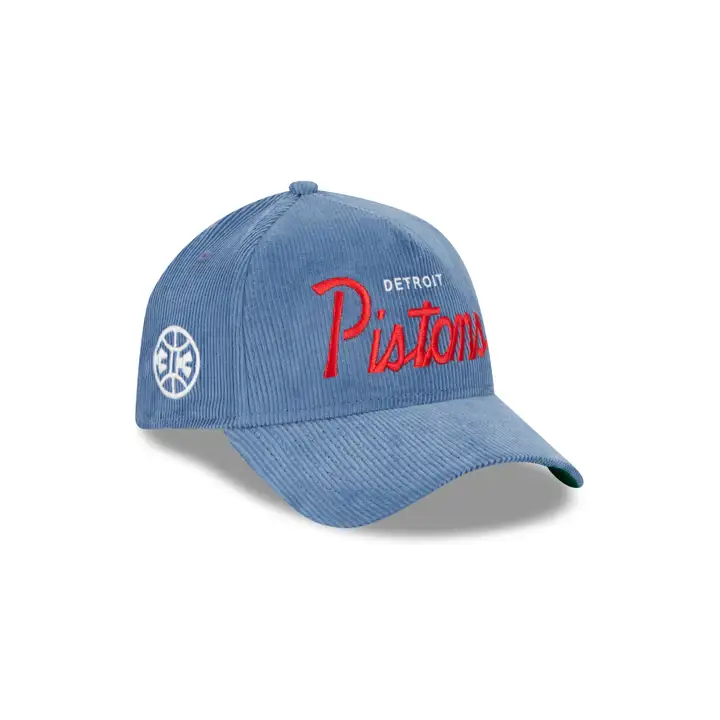 DETROIT PISTONS NBA CASQUETTE CORDUROY AFRAME 940 bleue