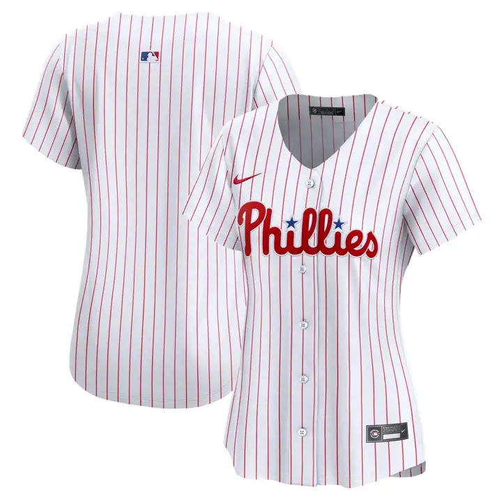 Maillot domicile limité blanc MLB pour femme des Phillies de Philadelphie