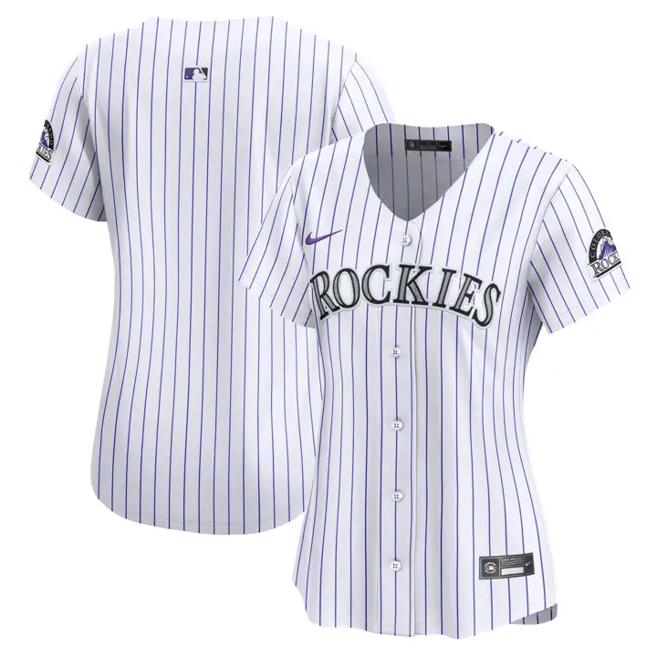 COLORADO ROCKIES MLB Maillot féminin édition limitée Domicile blc