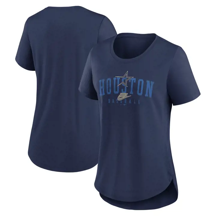 T-shirt Nike Logo Cooperstown MLB Femme Houston Astros 24 Marine