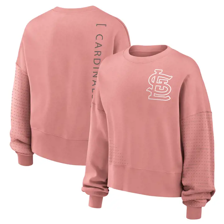 St. Louis Cardinals MLB Sweat-shirt Ras du Cou Nike Statement Femme 24 PNK