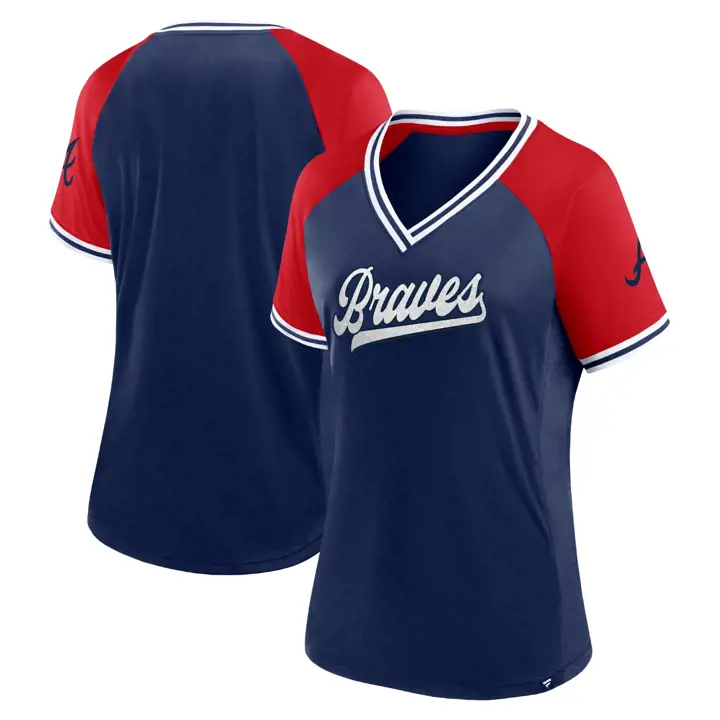 T-shirt femme MLB Atlanta Braves Diva 24 marine