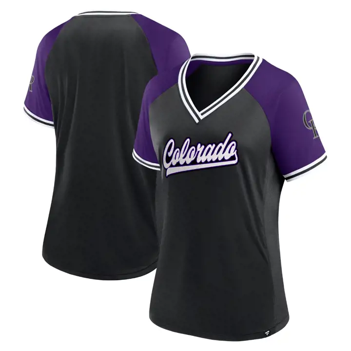 T-shirt Diva Colorado Rockies MLB pour femme 24 PUR