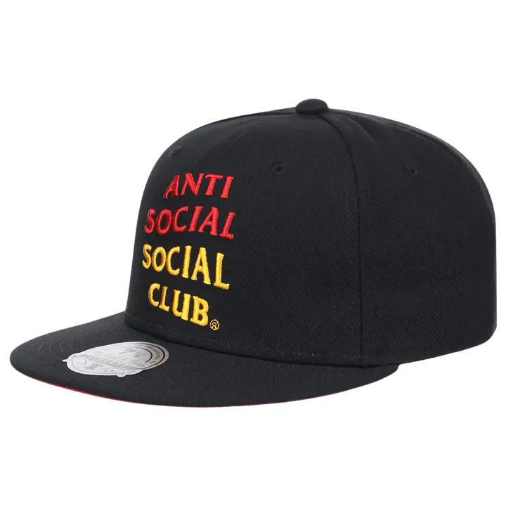Atlanta Hawks NBA ASSC Fitted BLK/BLK/RED