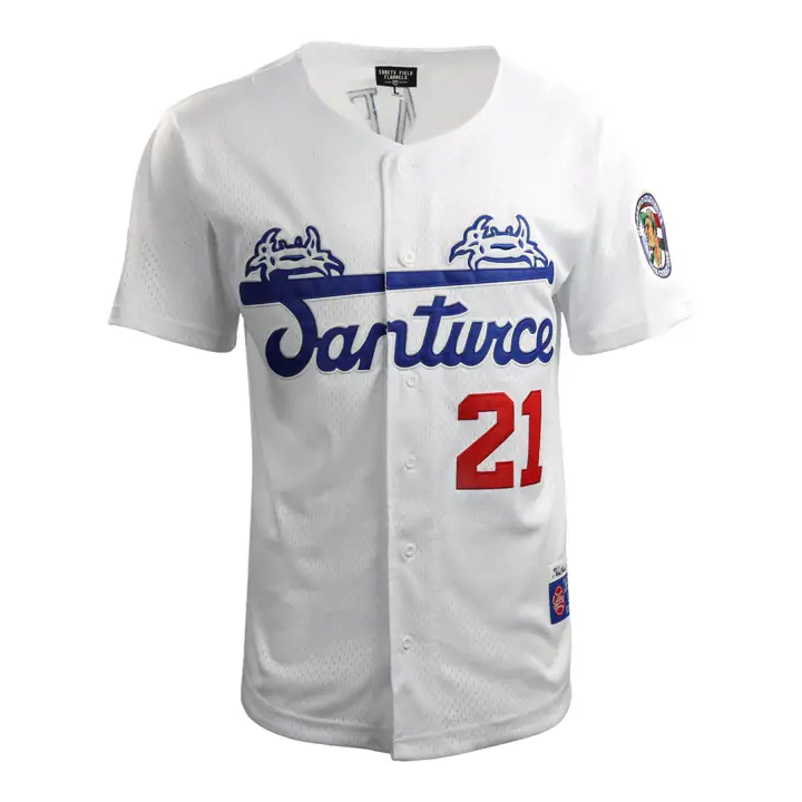 Maillot joueur réplique Cangrejeros NL en maille boutonnée Clemen
