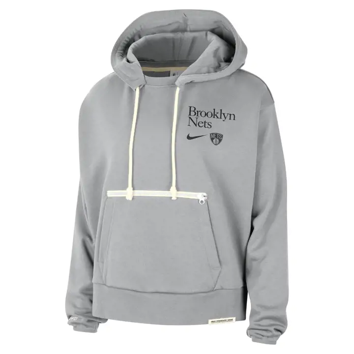 Brooklyn Nets NBA Nike DF STD ISS PO HDY Femme 24 gris