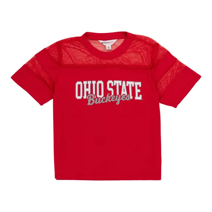 Maillot rouge Avery pour femme des Buckeyes de l'Ohio State NCAA