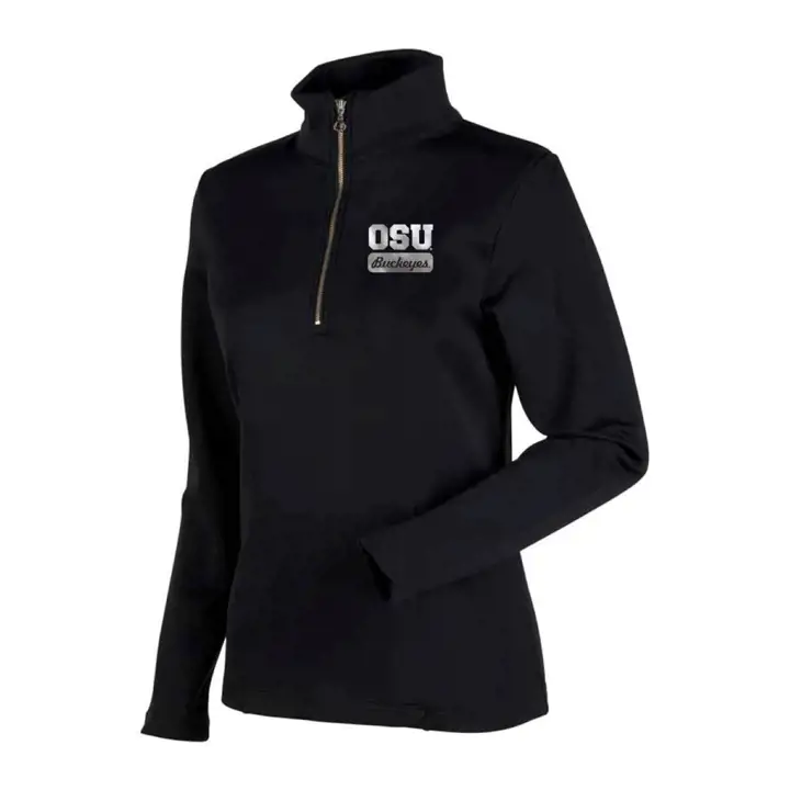 Ohio State Buckeyes NCAA Femme Quinn 1/4 Zip noir