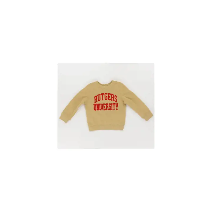 Molleton ras du cou Rutgers University Chenille pour tout-petits, couleur havane