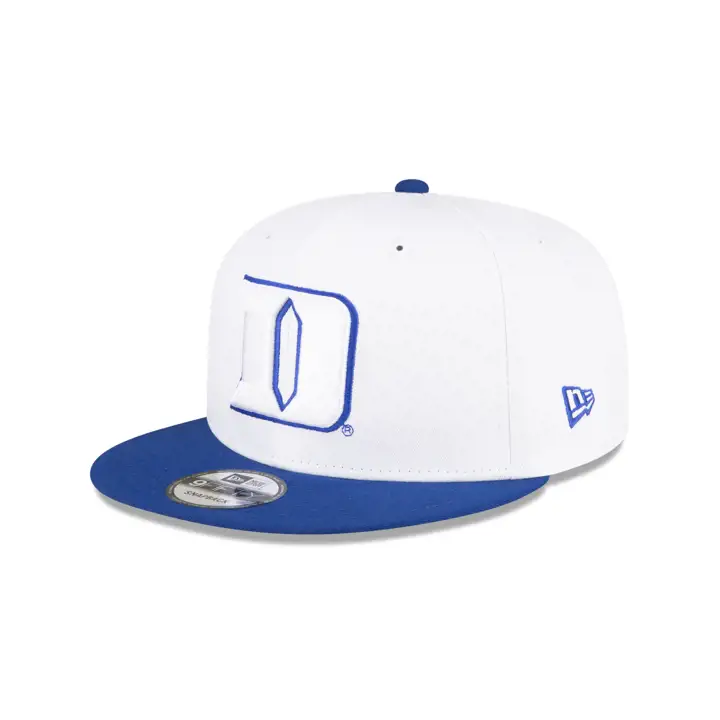 Duke Blue Devils NCAA 2 tons avec visière plate BLANC/BLEU ROYAL
