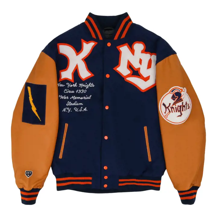 New York Knights EFF ADN BLOUSON UNIVERSITAIRE BLEU MARINE
