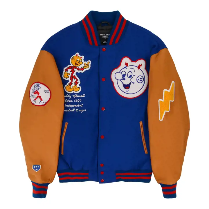 Blouson Teddy Reddy Kilowatt EFF DNA VARSITY JACKET rbl