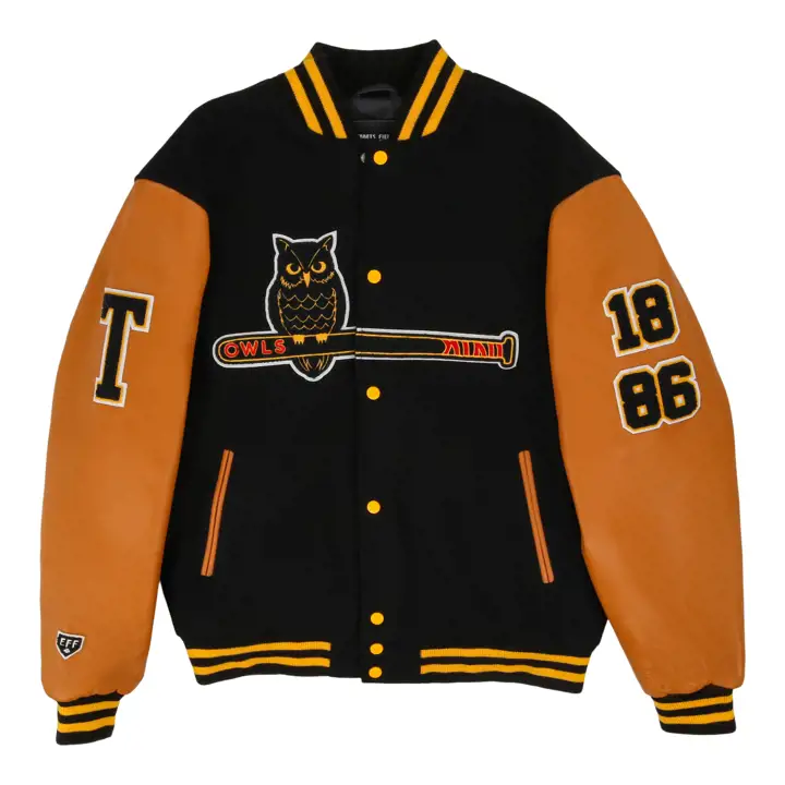 Blouson universitaire Topeka Owls EFF DNA noir