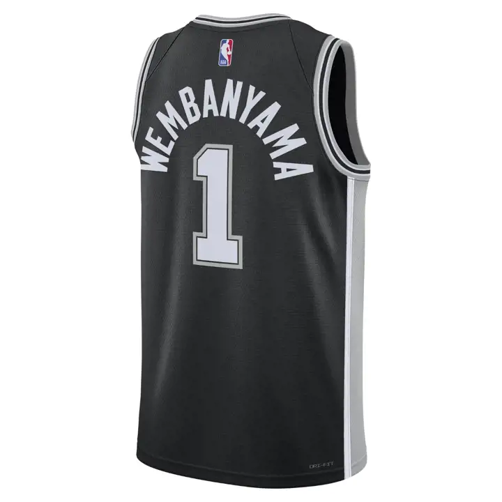 MAILLOT SWINGMAN NBA ICON SPURS Victor Wembanyama noir