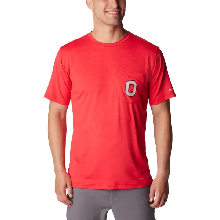T-shirt Ohio State Buckeyes NCAA Collegiate Tech Trail Rouge